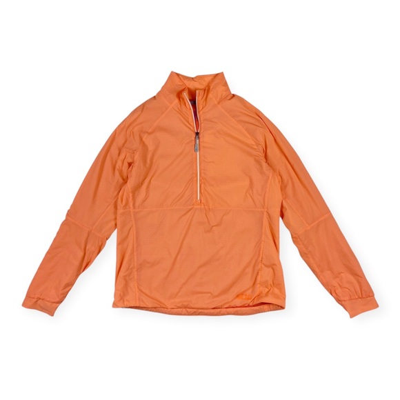 Stio Orange Nylon Polartec Half Zip Pullover Jacket - Picture 1 of 12